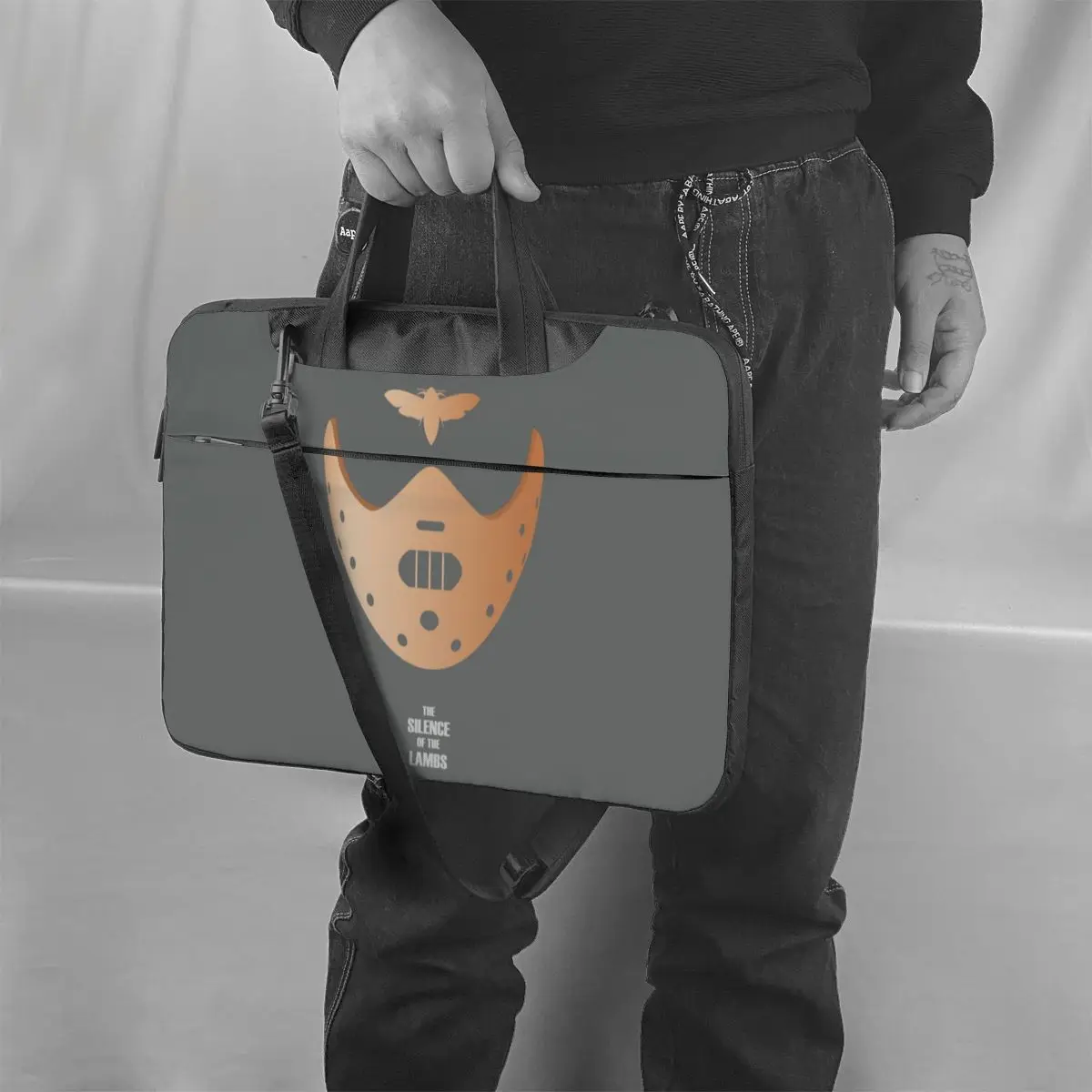 

Hannibal Lecter Laptop Bag Case With Handle Waterproof Computer Bag Soft Bicycle Laptop Pouch