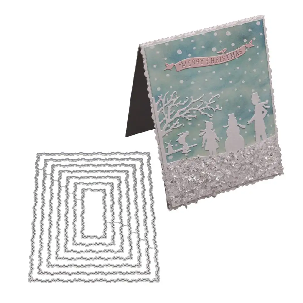 DishyKooker New Unique Irregular Border Metal Dies Cutting for Scrapbooking 2018 | Дом и сад