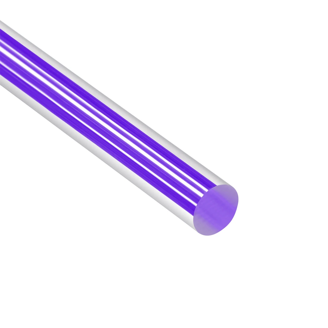 

uxcell 8mmx250mm Straight Dark Purple Line Solid Acrylic Round Rod PMMA Bar 2pcs
