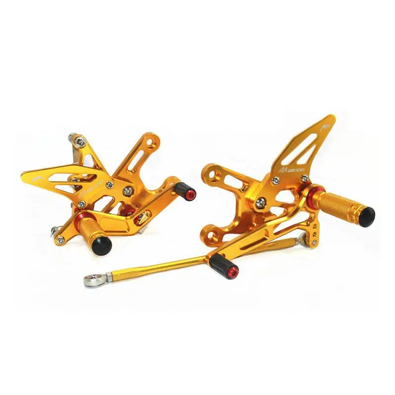 

For Kawasaki ZX10R 2008-2010 CNC Adjustable Footrest Foot Pegs Pedal Mount Bracket Sets Footpeg Rider Rear Sets Rearset Aluminum