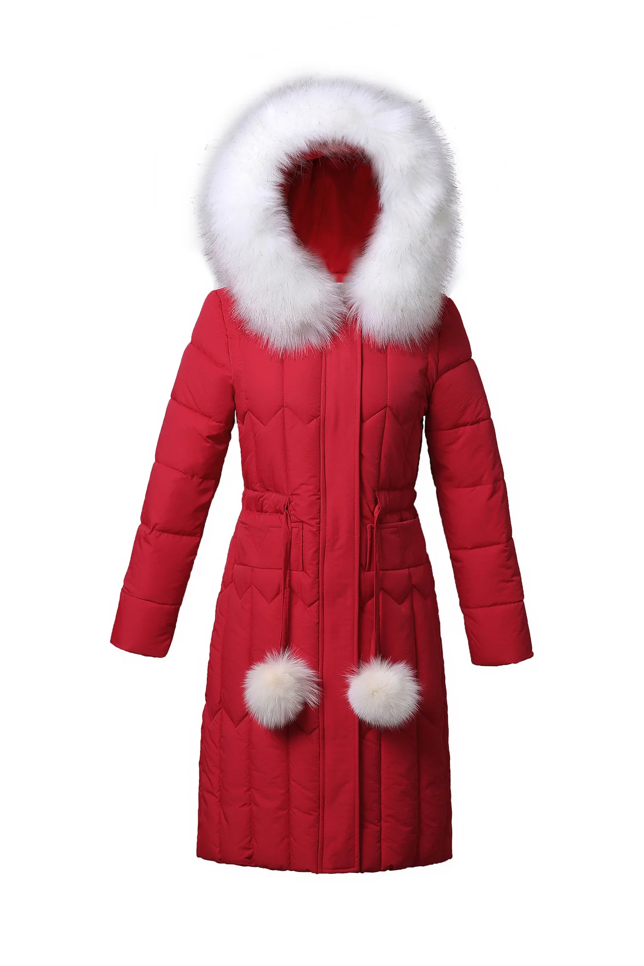 

2010 Women Winter Long Jacket Mujer Hooded Parkas Winter Coat Women Loose Parka Fur Collar Cotton Padded Jackets