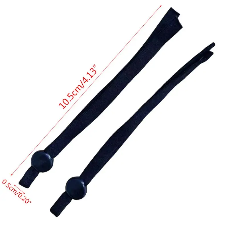 

100 Pcs Mask Sewing Elastic Band Cord with Adjustable Buckle Stretchy Mask Earloop Lanyard Earmuff Rope DIY Making Suppl
