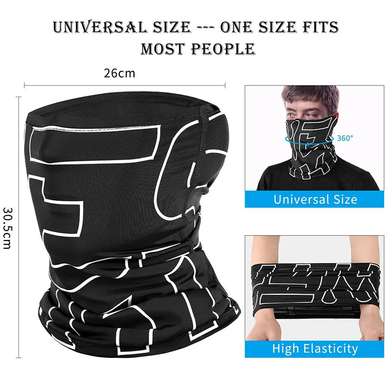

Summer Sports Riding Scarf Ice Silk Bike Headwear Anti-sweat Breathable Face Mask Men Anti-UV Running Bandana Cycling Equipment