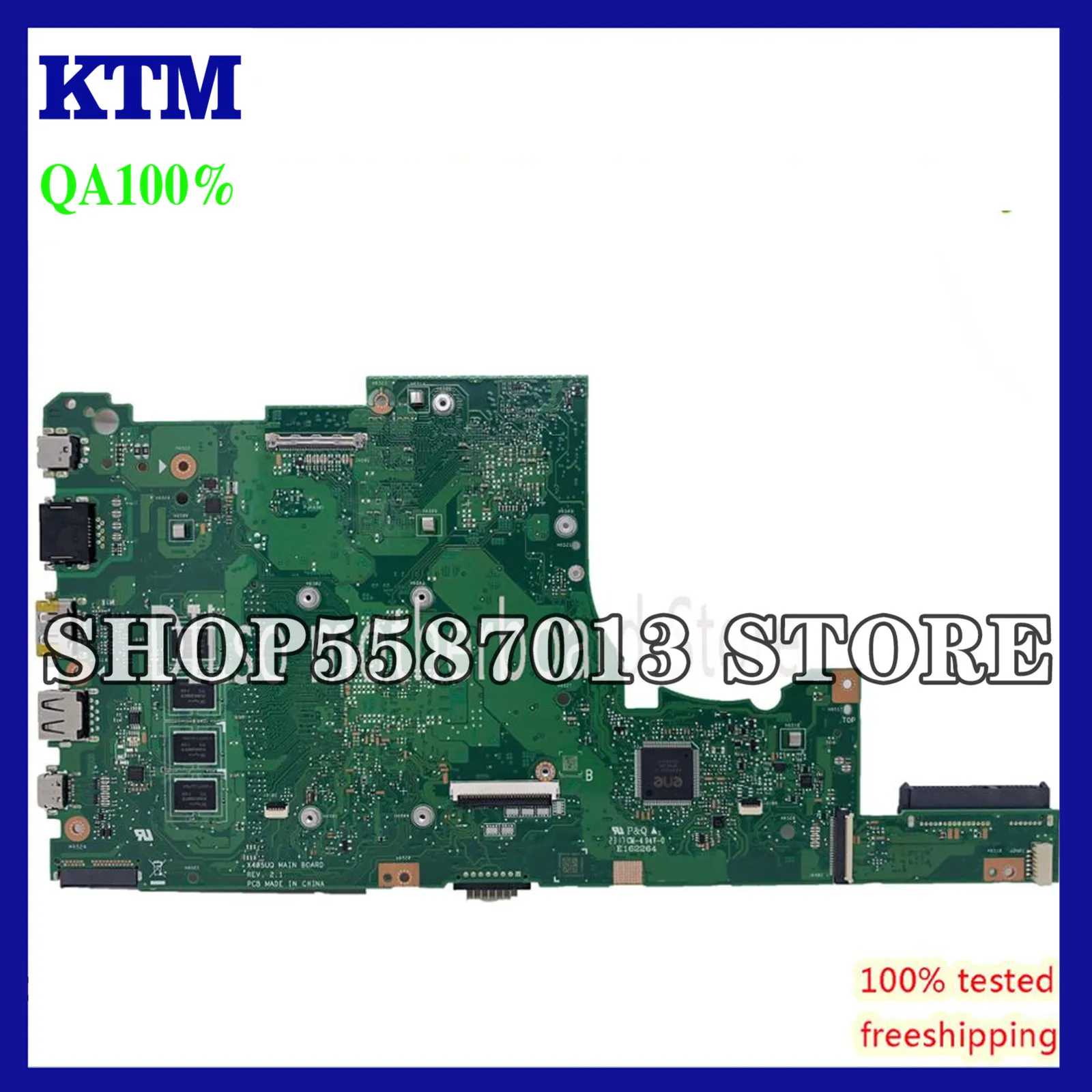 

KEFU X405UQ For ASUS X405U X405UA S4100U X405UN X405UR X405URR X405URP X405UF Laptop Motherboard work 100% I3-7100U 4GB RAM
