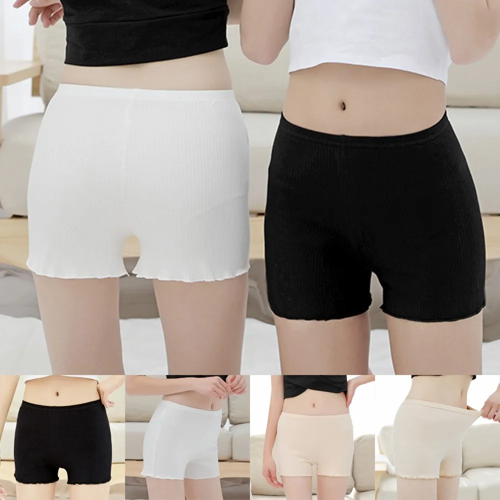

Women Stretch Elastic Safety Shorts Breathable Panties Seamless Underwear Pants Boyshort Underpants Tights Slim Lingeries Short