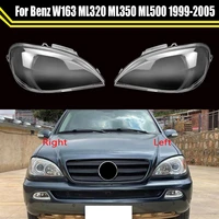 car head lampshade headlamp transparent headlight shell caps glass lens cover for mercedes benz w163 ml320 ml350 ml500 19992005
