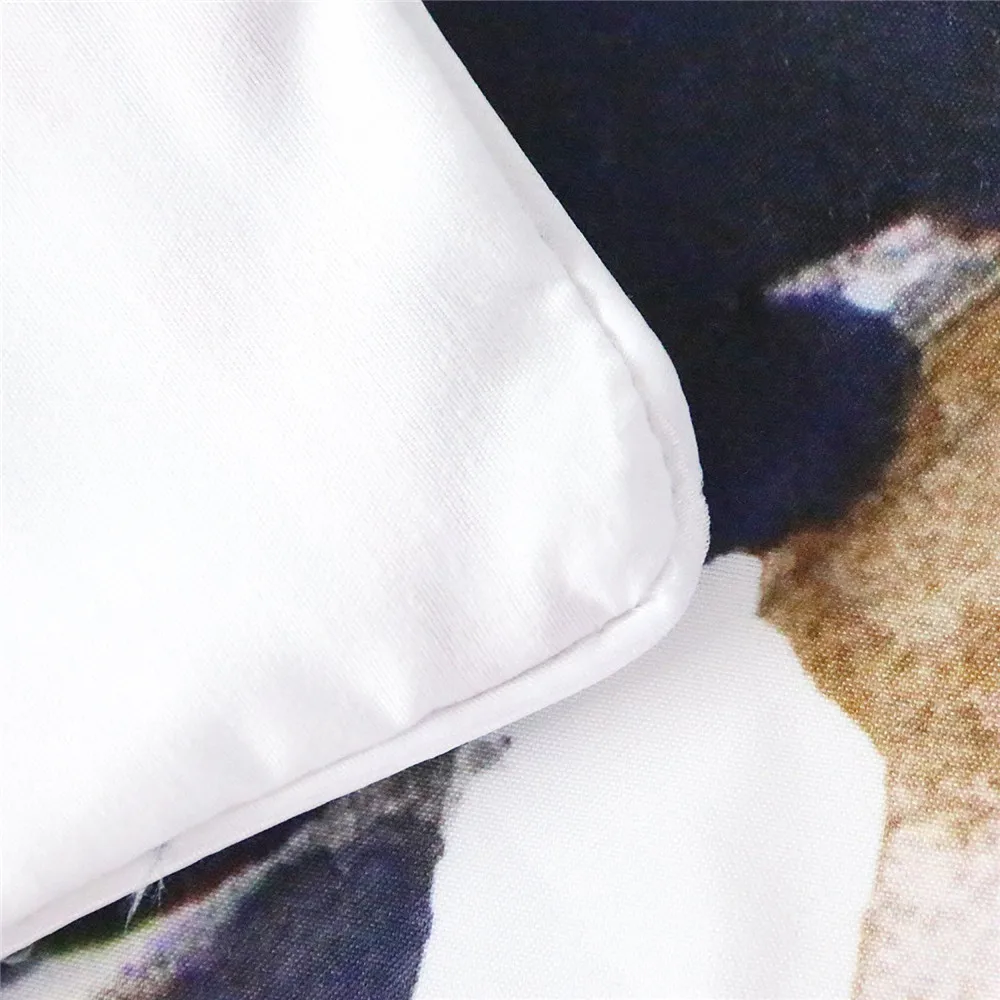 Комплект постельного белья из 100% хлопка с изображением единорога пододеяльник