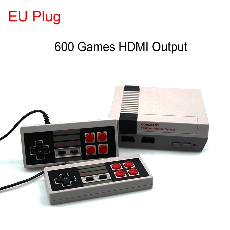 ТВ Видео игровая консоль HDMI XGame Ручной игровой плеер встроенный 600 различных игр для GBA/SNES/SMD/NES для игр Nes - Цвет: HDMI EU