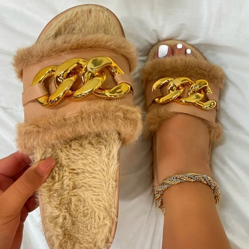 

Women House Flock Slippers Flats With Flip Flops Fashion Female Sandals Shoes Woman Slippers Flats Ladies Slides Casual Slippers