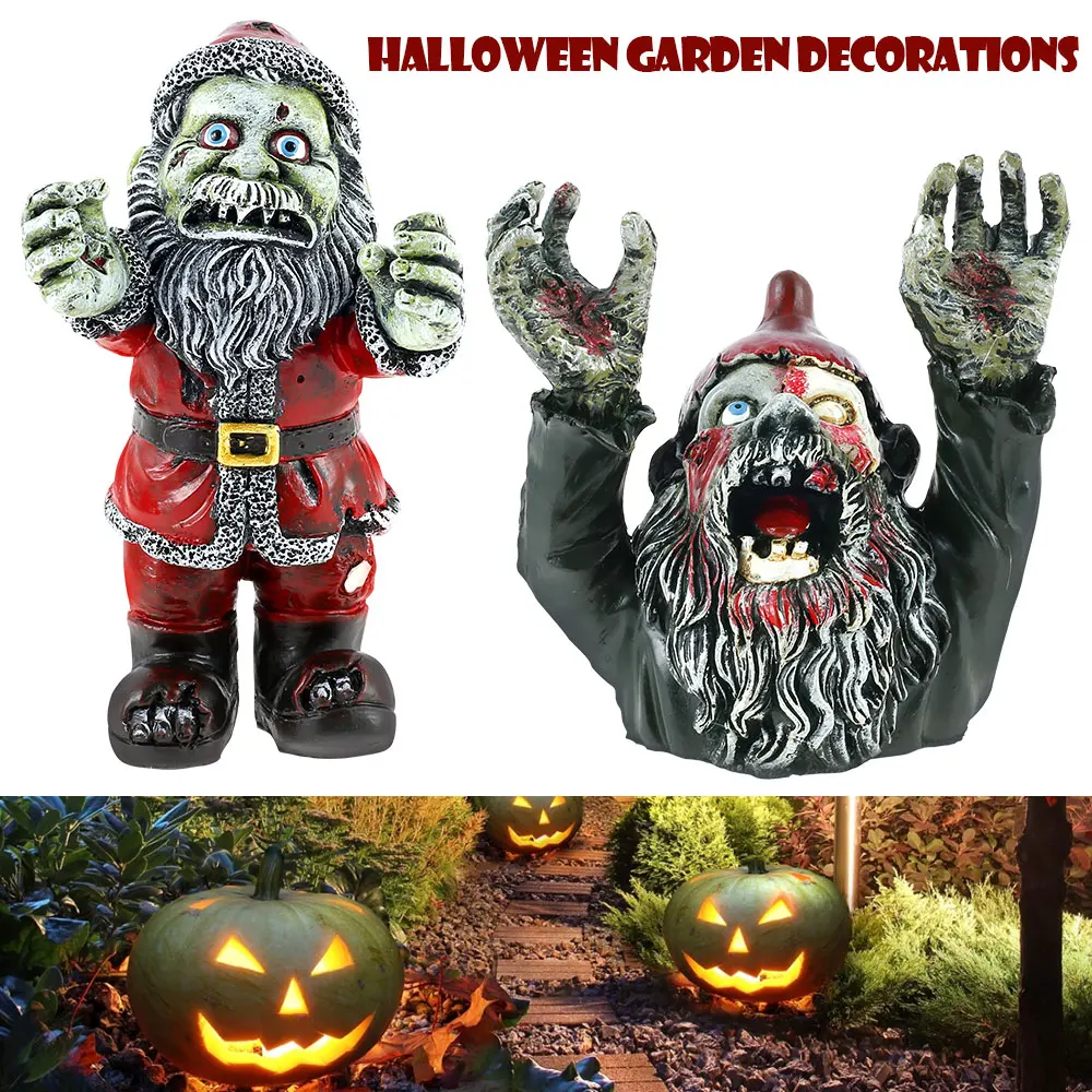 

Garden Zombie Gnome Garden Statues Outdoor Gardening Dwarf Ornaments Dwarf Scary Garden Home Sculptures Decoartion