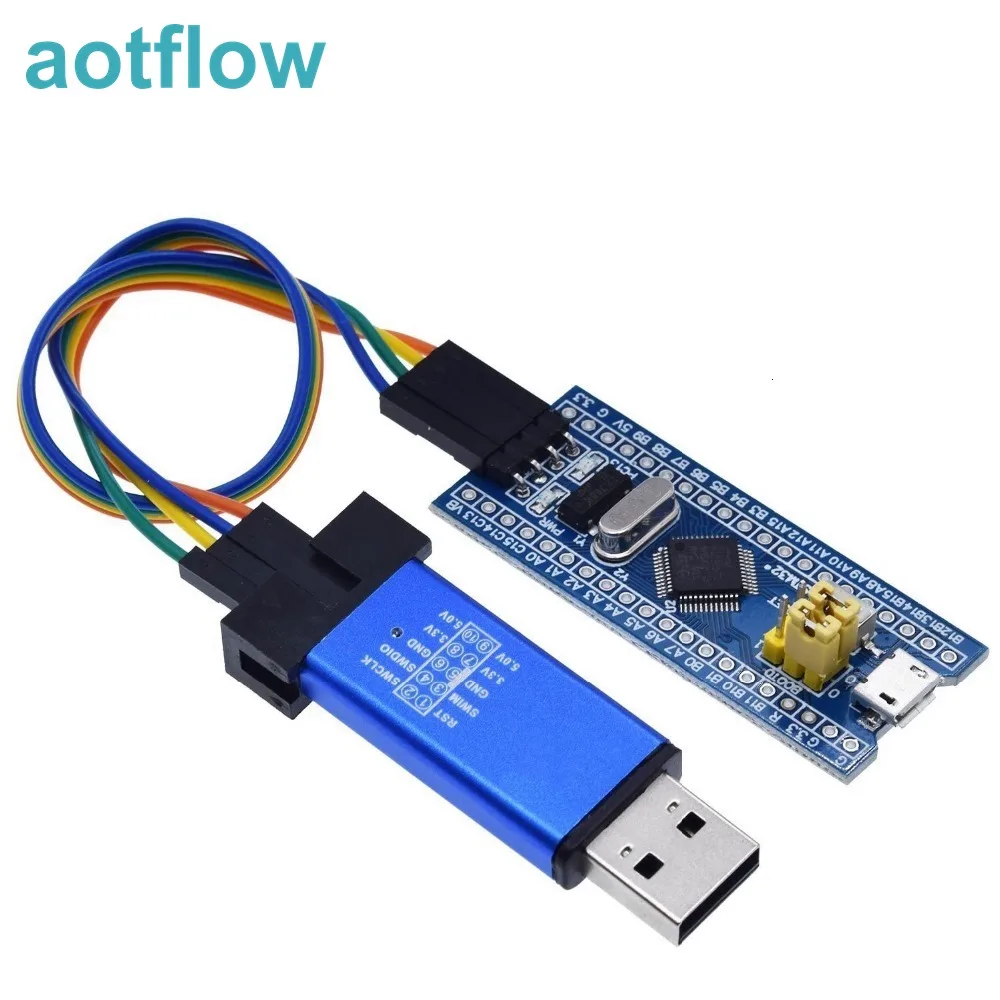ST LINK Stlink ST-Link V2 Mini STM8 STM32 симулятор загрузки программирования с покрытием DuPont