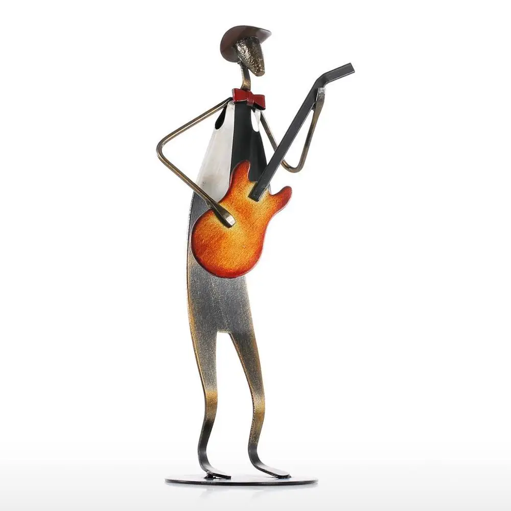 Рок-Группа труба играющая фигурка поп металлическая скульптура ручная работа