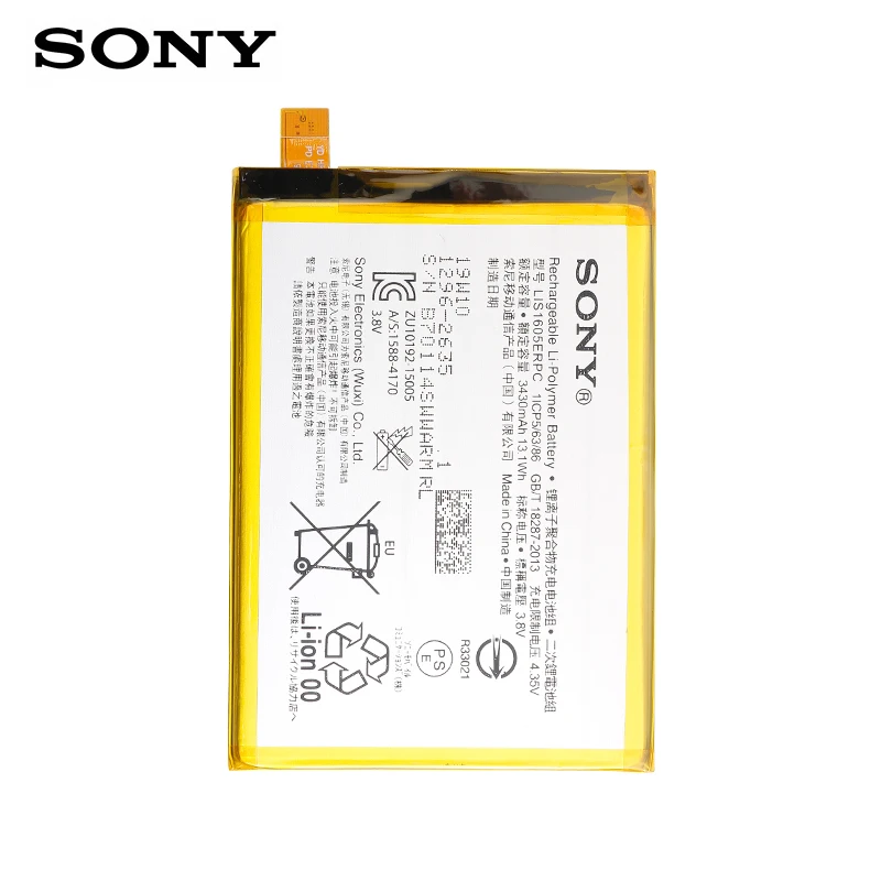 SONY Original LIS1605ERPC Phone Battery 3430mAh For SONY Xperia Z5 Premium Z5P Dual E6853 E6883 Replacement Batteria+ Tools