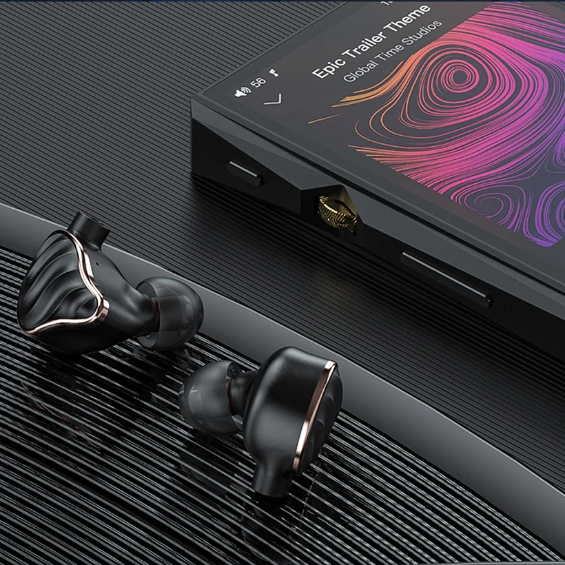 Hi Fi аудио наушники FiiO FH7 Res бериллий PVD 5 драйвер (4 Knowles BA + 1DD) гибридные со съемным