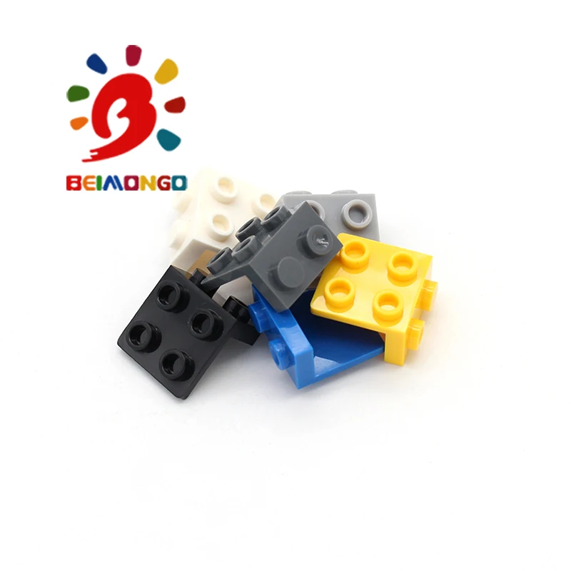 Бесплатная доставка! BEIMONGO строительные блоки угловая пластина 1x2/2x2 100 шт