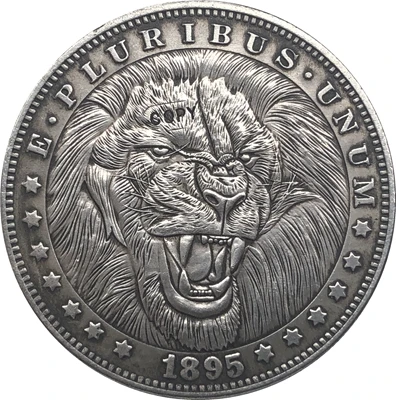 

Hobo никель 1895-O США, морганский доллар, копия монеты Тип 106
