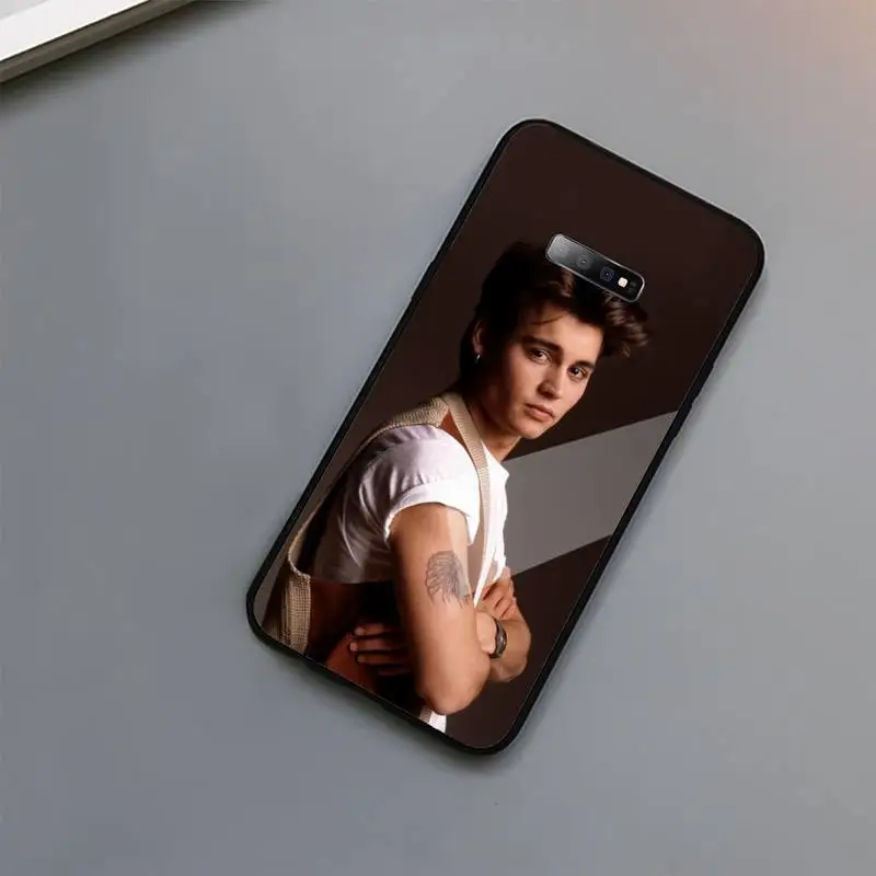 

Famous actor johnny depp Phone Case Tempered glass For Samsung S6 S7 edge S8 S9 S10 e plus note8 9 10 pro