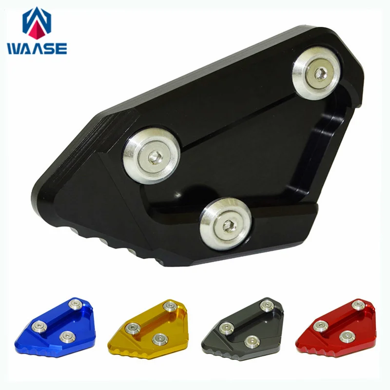 

waase For Suzuki GSXR1000 GSX-R1000 K9 2009 2010 2011 2012 2013 2014-2016 Kickstand Foot Side Stand Extension Pad Support Plate