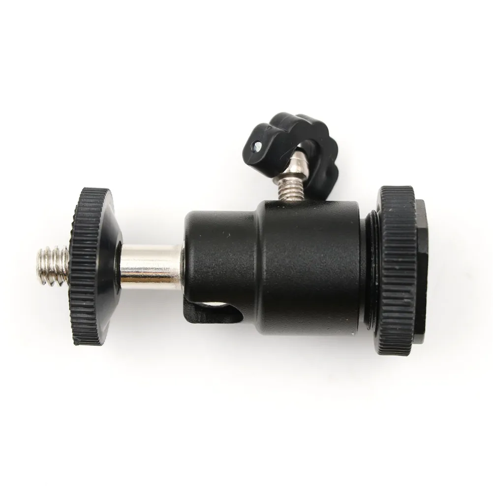 

Mini Camera Cradle Tripod Ball Head LED Light Flash Bracket Holder Mount 1/4 Inch Hot Shoe Adapter With Lock