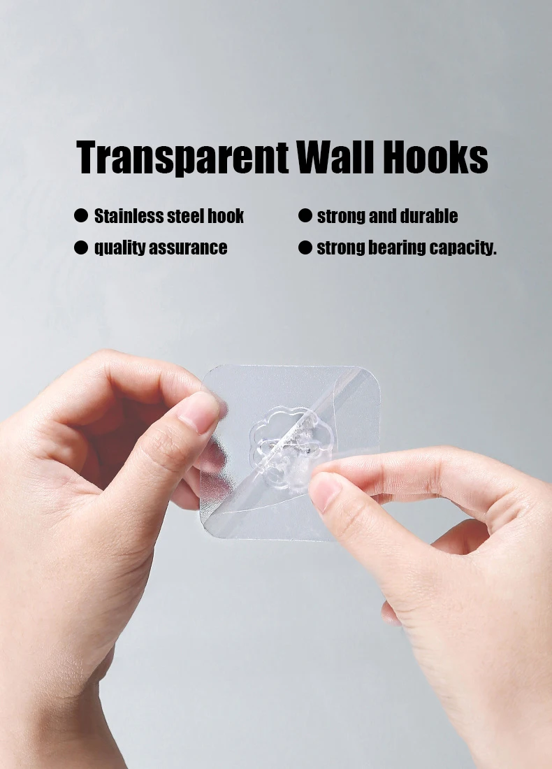 10 шт. Прозрачный Прочный Вешалки крючки всасывания тяжелой нагрузки на присосках