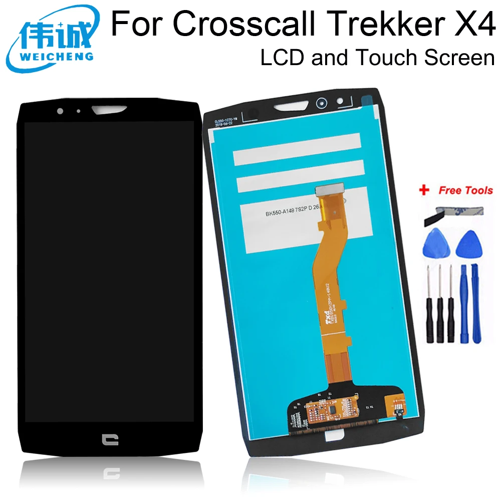 5.5'ɿor Crosscall Trekker X4 LCD Display With Touch Screen Digitizer Assembly Replacement+Tools | Мобильные телефоны и
