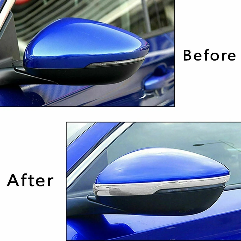 

2Pcs Car Rearview Side Door Mirror Stripe Cover Trim for Honda Accord 2018-2020