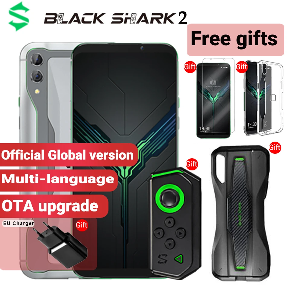 Игровой Смартфон Xiaomi Black Shark 2 Global Snapdragon 855 128 Гб ПЗУ 6 ГБ ОЗУ AMOLED экран 39 дюйма 48 МП 4000