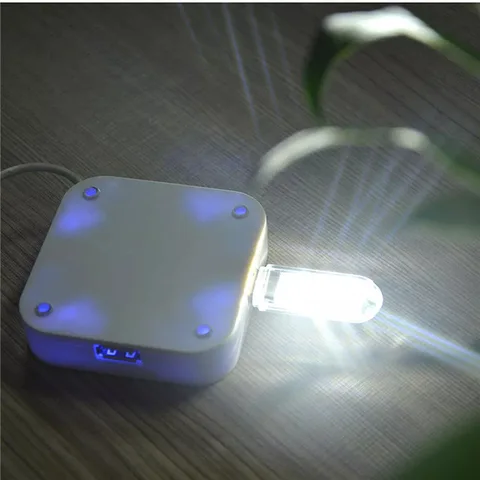 Светодиодная настольная лампа, миниатюрный светильник с USB, портативный ночсветильник для портативного зарядного устройства, ноутбука, ноутбука, чтения, лампа с теплым белым светом для кемпинга