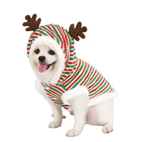 christmas dog costume xs winter pet dog clothes outfit xmas dog clothing garment hoodies poodle bichon pomeranian schnauzer coat