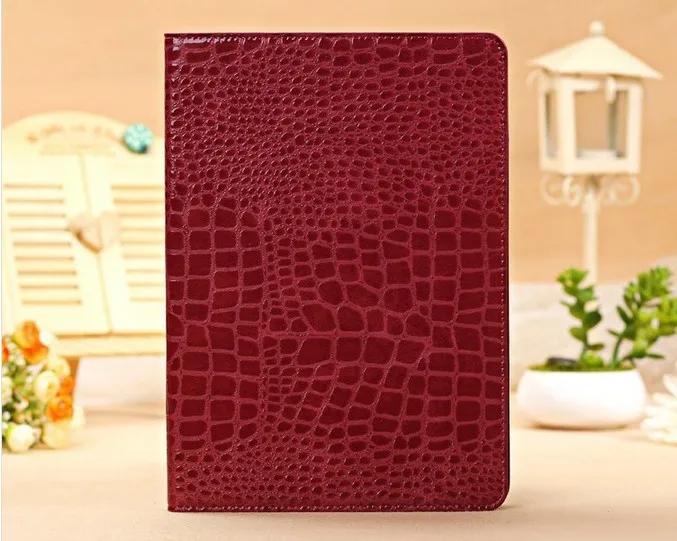 Высококачественный кожаный чехол для iPad Mini 1/2/3, смарт-чехол для Apple iPad mini, чехол Mini 2 mini 3 7,", тонкая Подставка под планшет под крокодиловую кожу - Цвет: rose red