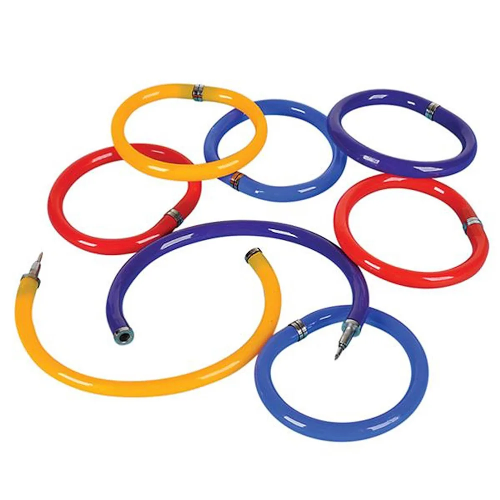 

12pcs Blue Ink Pen Ballpoint Rose Flower Decor (Random Color)