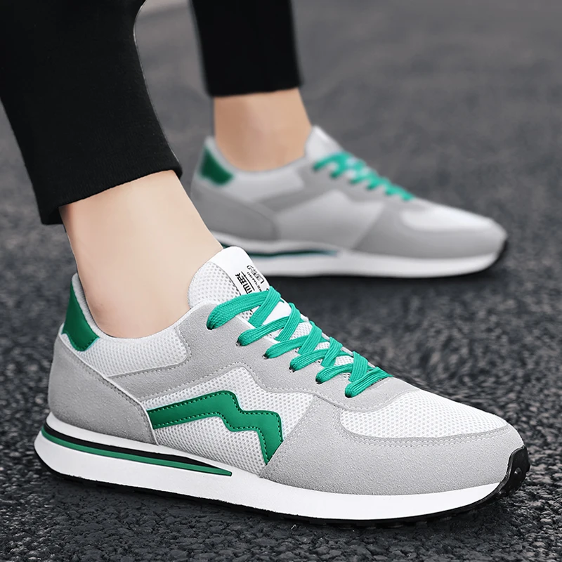 2020 мужская повседневная обувь Кружевная на плоской подошве Модная для папы