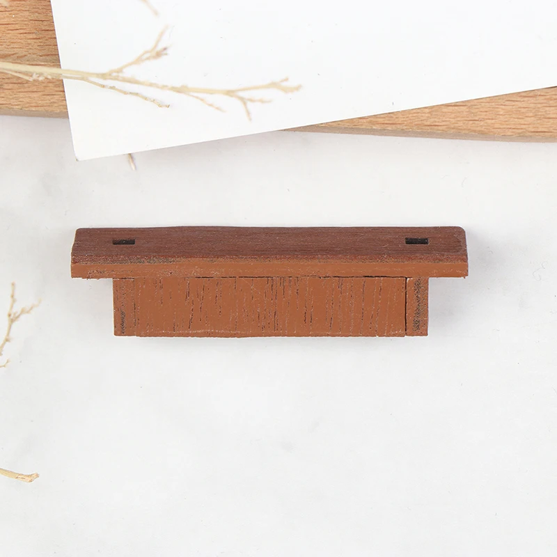 

Wooden Wall Shelf Rack DIY Furniture Accessories Toys 1/12 Dollhouse Miniature