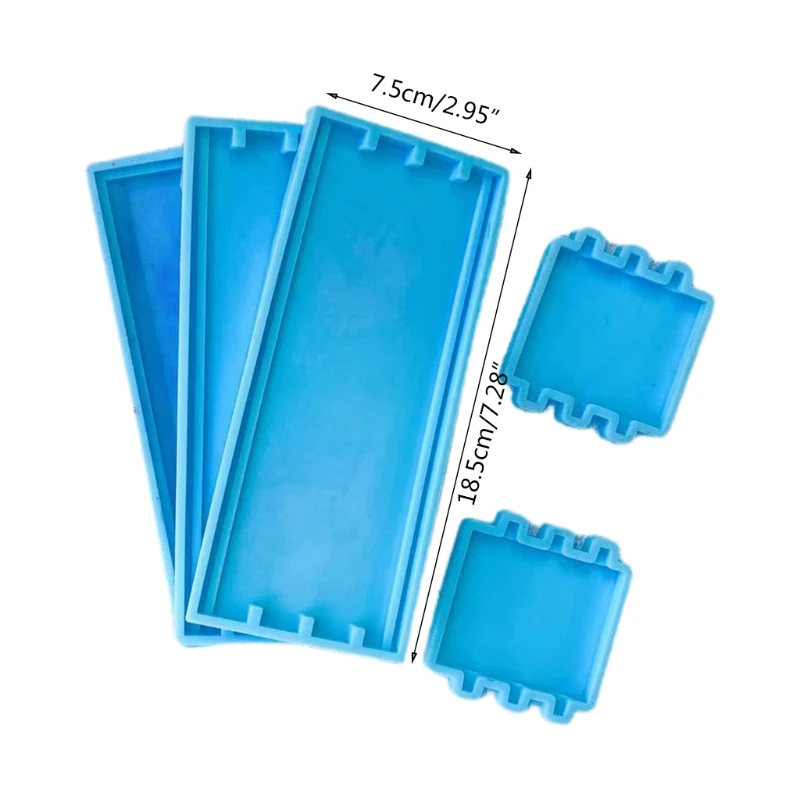 

1 Set DIY Crafts Domino Storage Box Epoxy Resin Mold Container Silicone Mould