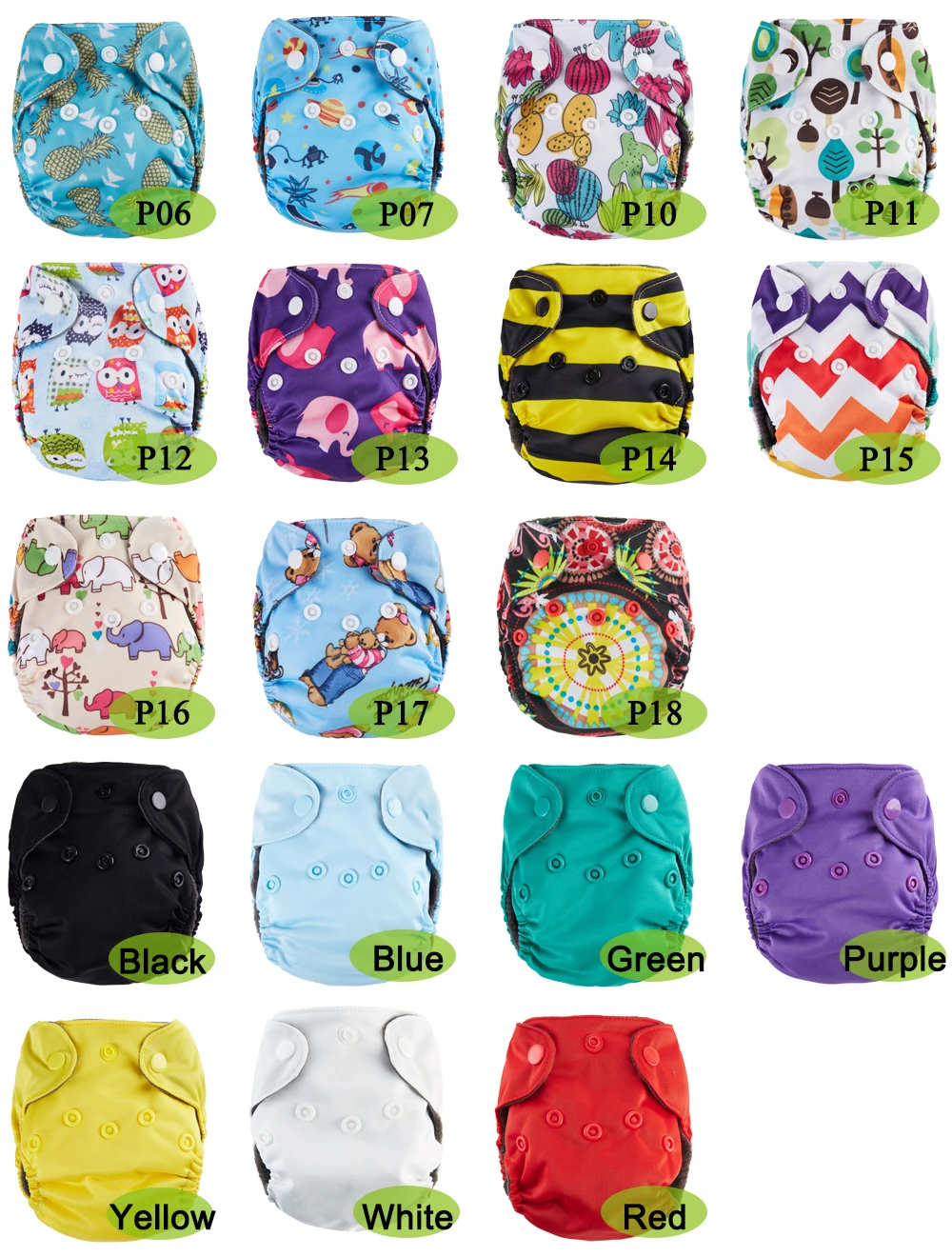 10 шт NB карманная ткань Подгузники для новорожденных Детские уголь бамбука