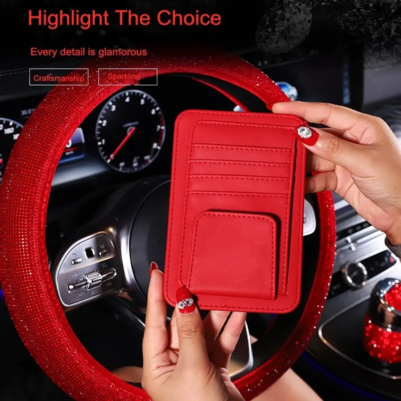 Пепельница blingbling красная для стразы автомобильная коробка салфеток мусорный бак
