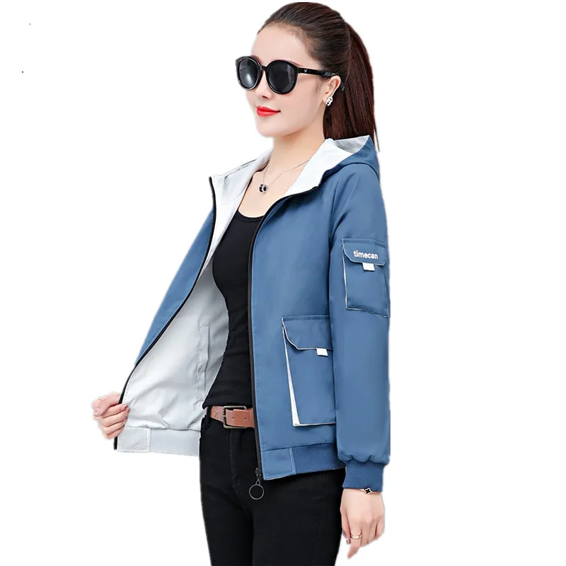 

Top selling product in 2020 Women short jacket Casual jackets large size hooded tops Spring cost Womens office clothing 1521