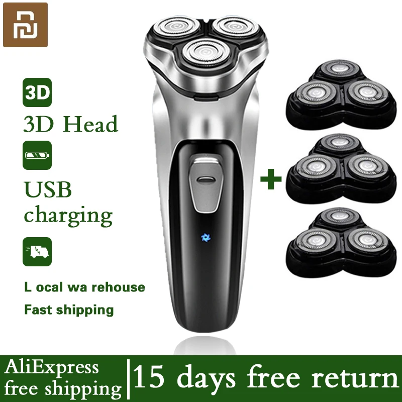 

Electric Shaver for men's beard Clipper Trimmers mower razor dry wet shave washable Hair trimmer Machine shaving razor 5