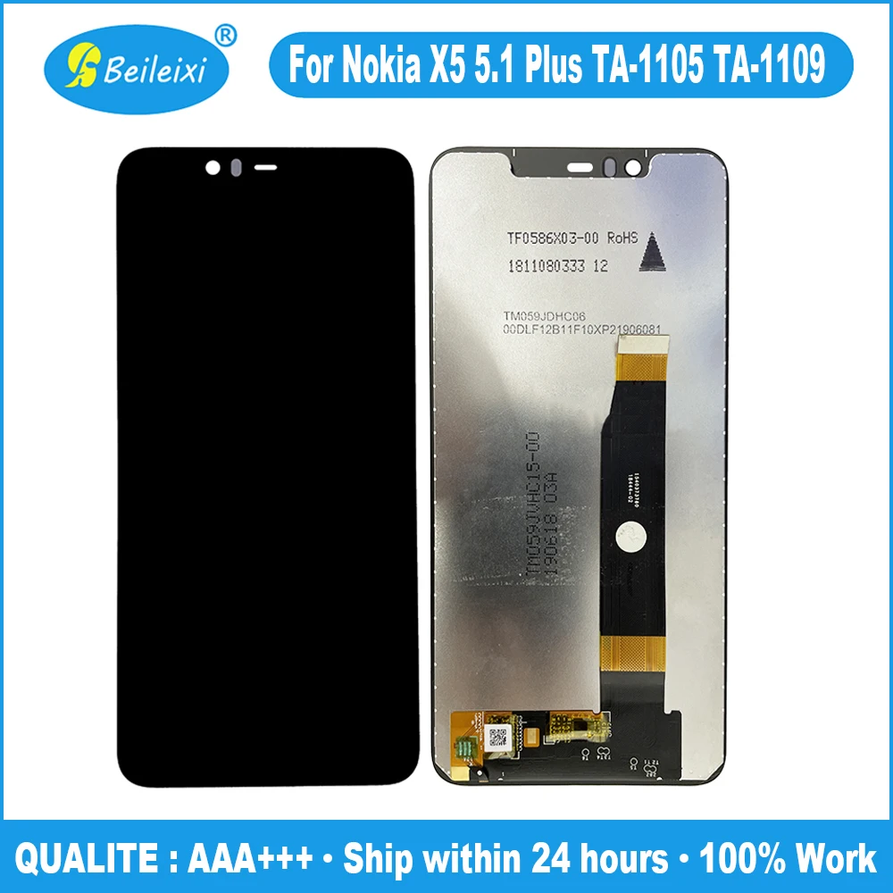 Для Nokia 5 1 Plus TA-1105 TA-1108 1120 1112 TA-1109 ЖК-дисплей с сенсорным экраном дигитайзер в сборе