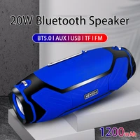 20w bluetooth speaker portable fm radio wireless music column high power outdoor caixa de som waterproof soundbar boombox sonos