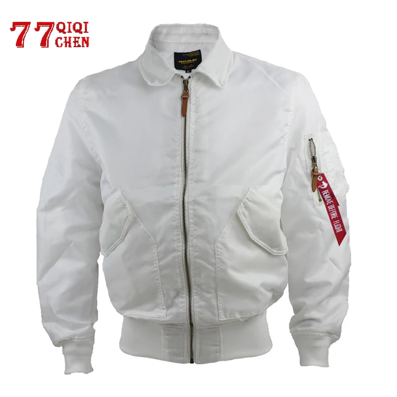 Бомбардировщик Куртка Пилота для мужчин MA 1 осень Военная Униформа пальто