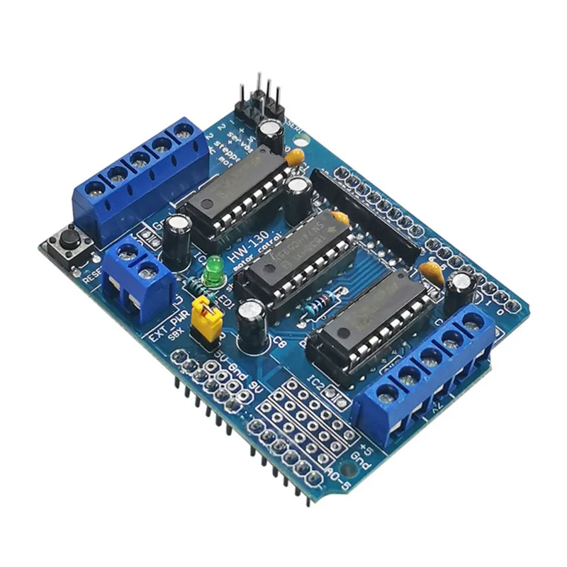L293D двойной щит привода управления двигателем для arduino Mega2560 4 канальный L293 Плата
