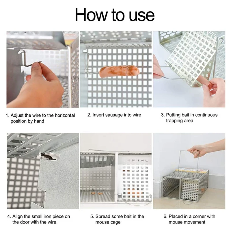 Непрерывная ловушка для мышей очеловеченная может ловить много одновременно