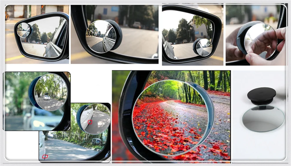 Автомобильное безрамочное маленькое круглое зеркало для слепых зон BMW E53 E70 X5 X3 X6 M