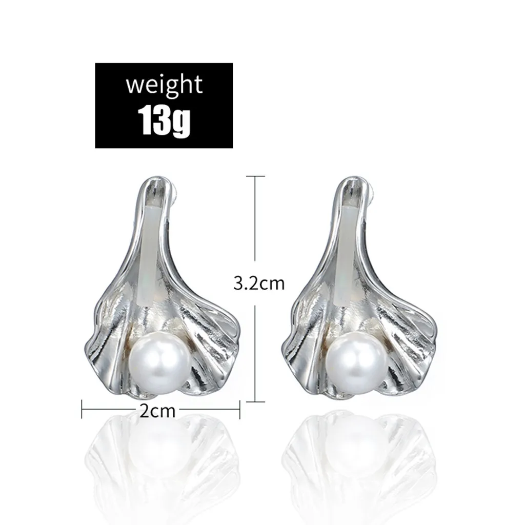 Женские Геометрические простые темпераментные плиссированные жемчужные