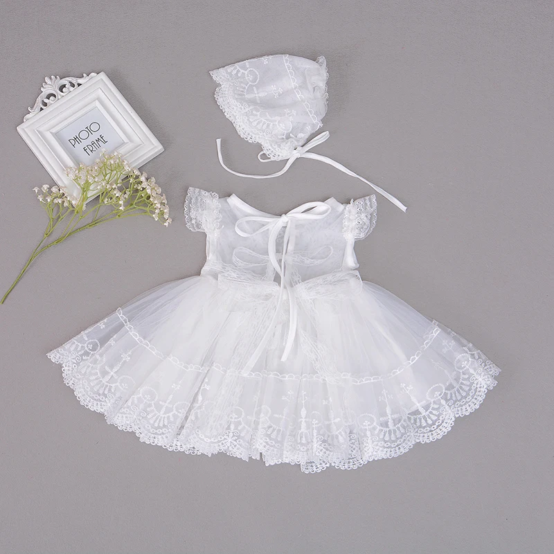 Детское платье для крещения дамская шляпа без полей крестильное новорожденных