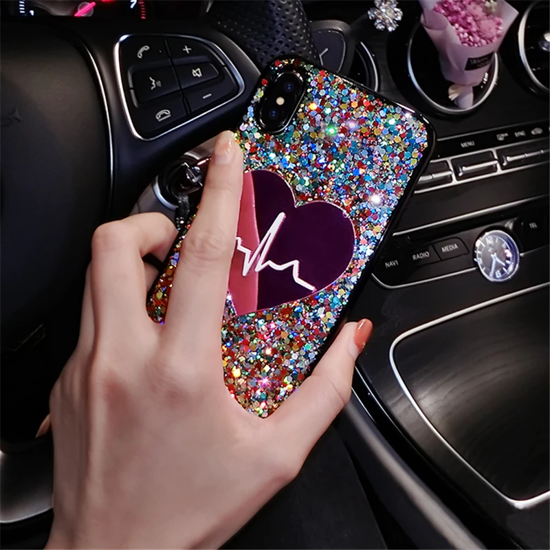 Сияющие Блестки чехол для телефона samsung Galaxy A10 A20 A30 A40 A50 A60 A70 A80 A90 A10S A20S A50S A70S A10E M10 M20