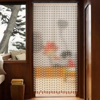 wooden beaded bamboo door curtain summer blind fly mosquito bug screen for porch bedroom living room divider 90cm175cm