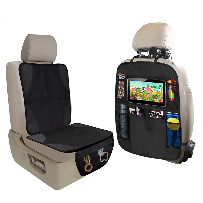 Защита для автомобильного сиденья + противоударные коврики защита заднего