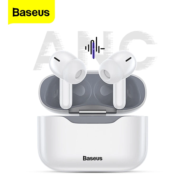 

Baseus S1 TWS Bluetooth Earphones True Wireless Headphones ANC Active Noise Cancellation Stereo Earbuds Gamer Headset For iPhone
